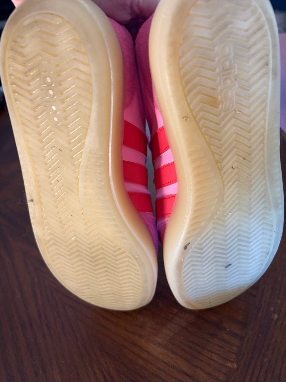 adidas Pink & Red Low-Top Women's Sneakers - Picture 3 of 3
